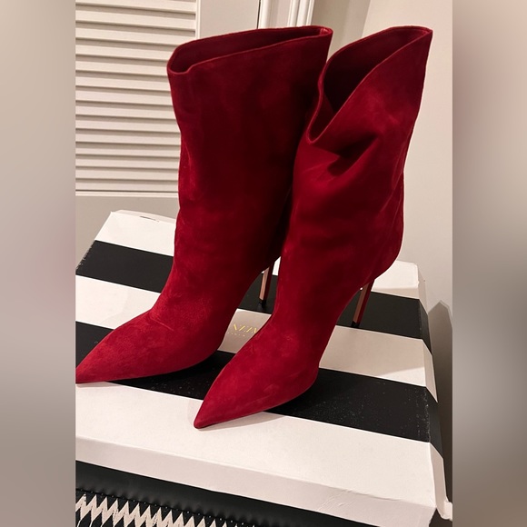 🔥(NWT) Aquazurra Red Boots (39) - Picture 3 of 6